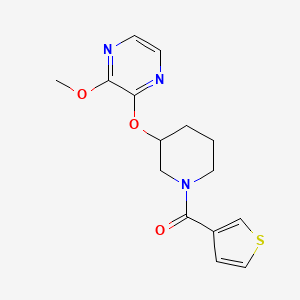(3-((3-Methoxypyrazin-2-yl)oxy)piperidin-1-yl)(thiophen-3-yl)methanone