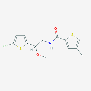 molecular formula C13H14ClNO2S2 B2940115 N-[2-(5-chlorothiophen-2-yl)-2-methoxyethyl]-4-methylthiophene-2-carboxamide CAS No. 2034528-58-8