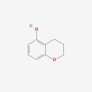molecular formula C9H10O2 B2940148 3,4-Dihydro-2H-1-benzopyran-5-ol CAS No. 13849-32-6; 942-56-3