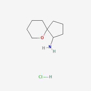 molecular formula C9H18ClNO B2940213 6-Oxaspiro[4.5]decan-1-amine hydrochloride CAS No. 2089277-06-3