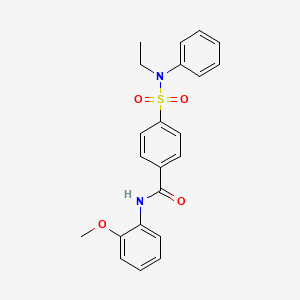 B2940265 4-[ethyl(phenyl)sulfamoyl]-N-(2-methoxyphenyl)benzamide CAS No. 762250-45-3