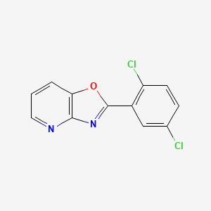 molecular formula C12H6Cl2N2O B2940271 2-(2,5-Dichlorophenyl)[1,3]oxazolo[4,5-b]pyridine CAS No. 52333-67-2