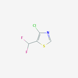 molecular formula C4H2ClF2NS B2940328 4-CHLORO-5-(DIFLUOROMETHYL)-1,3-THIAZOLE CAS No. 2149601-31-8