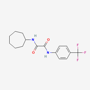 molecular formula C16H19F3N2O2 B2940361 N1-cycloheptyl-N2-(4-(trifluoromethyl)phenyl)oxalamide CAS No. 941963-12-8
