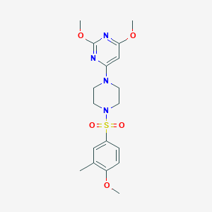 2,4-Dimethoxy-6-(4-((4-methoxy-3-methylphenyl)sulfonyl)piperazin-1-yl)pyrimidine