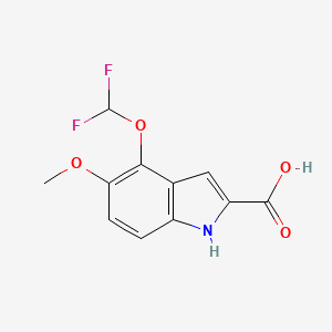 4-(difluoromethoxy)-5-methoxy-1H-indole-2-carboxylic Acid