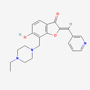 (Z)-7-((4-ethylpiperazin-1-yl)methyl)-6-hydroxy-2-(pyridin-3-ylmethylene)benzofuran-3(2H)-one