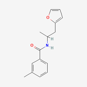 molecular formula C15H17NO2 B2940397 N-(1-(furan-2-yl)propan-2-yl)-3-methylbenzamide CAS No. 1219903-28-2