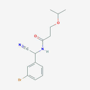 N-[(3-bromophenyl)(cyano)methyl]-3-(propan-2-yloxy)propanamide