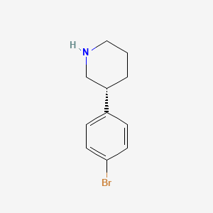 molecular formula C11H14BrN B2940401 (3R)-3-(4-bromophenyl)piperidine CAS No. 1336754-69-8