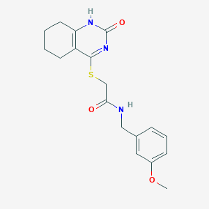 N-(3-methoxybenzyl)-2-((2-oxo-1,2,5,6,7,8-hexahydroquinazolin-4-yl)thio)acetamide