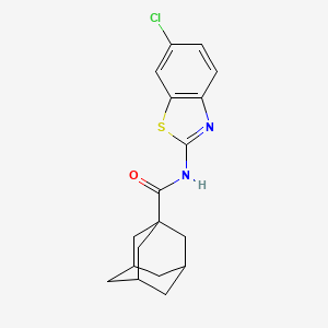 N-(6-chloro-1,3-benzothiazol-2-yl)adamantane-1-carboxamide