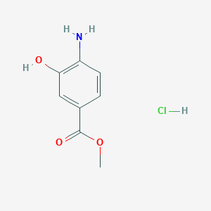molecular formula C8H10ClNO3 B2940431 Methyl 4-amino-3-hydroxybenzoate hydrochloride CAS No. 499157-23-2