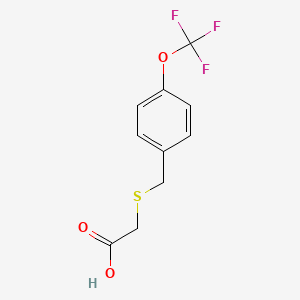 2-({[4-(Trifluoromethoxy)phenyl]methyl}sulfanyl)acetic acid