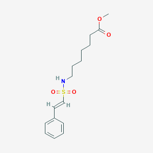 methyl 7-[[(E)-2-phenylethenyl]sulfonylamino]heptanoate