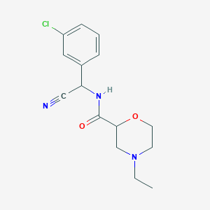 N-[(3-chlorophenyl)(cyano)methyl]-4-ethylmorpholine-2-carboxamide
