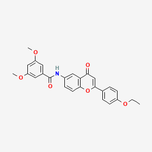 molecular formula C26H23NO6 B2940454 N-[2-(4-ethoxyphenyl)-4-oxo-4H-chromen-6-yl]-3,5-dimethoxybenzamide CAS No. 923165-60-0