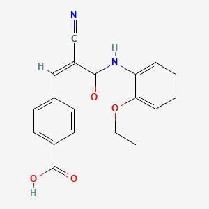 4-[(Z)-2-cyano-3-(2-ethoxyanilino)-3-oxoprop-1-enyl]benzoic acid