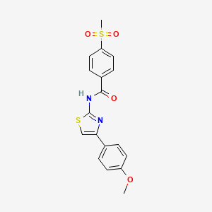 N-(4-(4-methoxyphenyl)thiazol-2-yl)-4-(methylsulfonyl)benzamide
