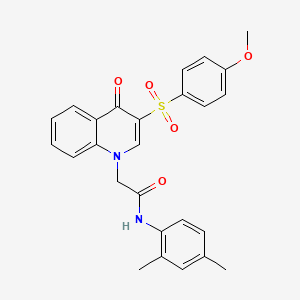 N-(2,4-dimethylphenyl)-2-[3-(4-methoxyphenyl)sulfonyl-4-oxoquinolin-1-yl]acetamide