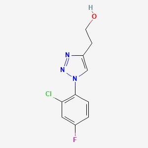 2-[1-(2-chloro-4-fluorophenyl)-1H-1,2,3-triazol-4-yl]ethan-1-ol