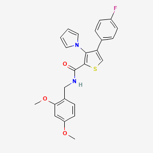 N-(2,4-dimethoxybenzyl)-4-(4-fluorophenyl)-3-(1H-pyrrol-1-yl)thiophene-2-carboxamide