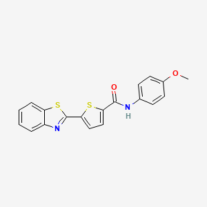 5-(1,3-benzothiazol-2-yl)-N-(4-methoxyphenyl)thiophene-2-carboxamide