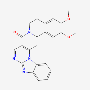 2,3-dimethoxy-5,6,17,17a-tetrahydro-8H-[1,3]benzimidazo[2'',1'':2',3']pyrimido[4',5':4,5]pyrido[2,1-a]isoquinolin-8-one