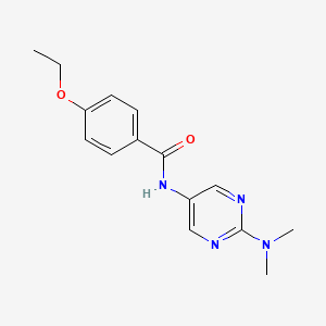 molecular formula C15H18N4O2 B2940551 N-[2-(dimethylamino)pyrimidin-5-yl]-4-ethoxybenzamide CAS No. 1396785-53-7
