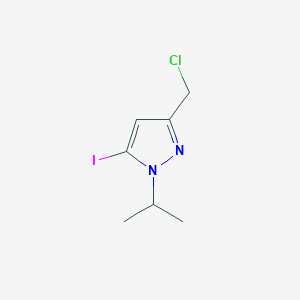 3-(Chloromethyl)-5-iodo-1-propan-2-ylpyrazole