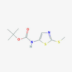 molecular formula C9H14N2O2S2 B2940574 tert-butyl N-[2-(methylsulfanyl)-1,3-thiazol-5-yl]carbamate CAS No. 2253631-53-5