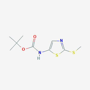 molecular formula C9H14N2O2S2 B2940574 Tert-butyl N-(2-methylsulfanyl-1,3-thiazol-5-yl)carbamate CAS No. 2253631-53-5
