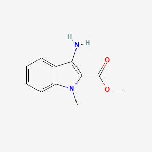 molecular formula C11H12N2O2 B2940593 methyl 3-amino-1-methyl-1H-indole-2-carboxylate CAS No. 1380399-14-3