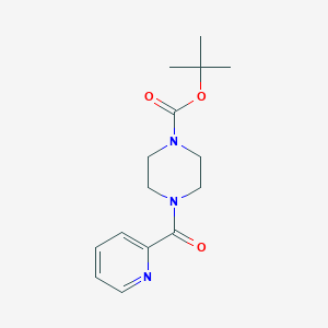 molecular formula C15H21N3O3 B2940618 1-Boc-4-(2-pyridinylcarbonyl)-piperazine CAS No. 389628-28-8
