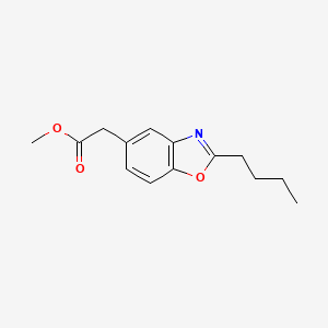 Methyl 2-(2-butyl-1,3-benzoxazol-5-yl)acetate