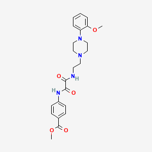 Methyl 4-(2-((2-(4-(2-methoxyphenyl)piperazin-1-yl)ethyl)amino)-2-oxoacetamido)benzoate