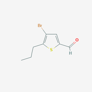 molecular formula C8H9BrOS B2940674 4-Bromo-5-propylthiophene-2-carbaldehyde CAS No. 938006-81-6