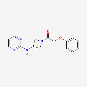 2-Phenoxy-1-(3-(pyrimidin-2-ylamino)azetidin-1-yl)ethanone