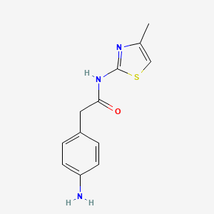 2-(4-Aminophenyl)-N-(4-methyl-1,3-thiazol-2-YL)acetamide