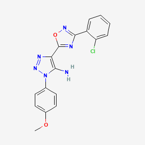 4-(3-(2-chlorophenyl)-1,2,4-oxadiazol-5-yl)-1-(4-methoxyphenyl)-1H-1,2,3-triazol-5-amine