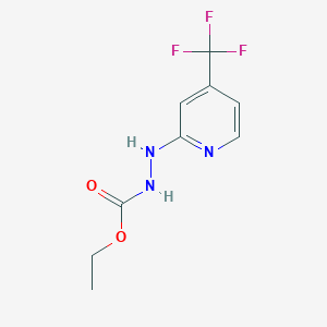 Ethyl 2-[4-(trifluoromethyl)pyridin-2-yl]hydrazine-1-carboxylate