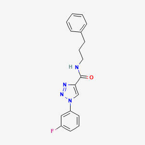 1-(3-fluorophenyl)-N-(3-phenylpropyl)-1H-1,2,3-triazole-4-carboxamide