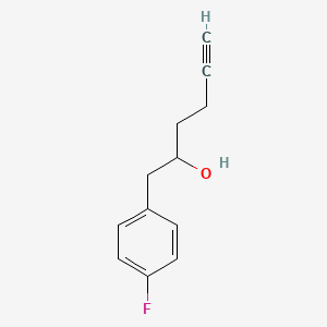 molecular formula C12H13FO B2940744 1-(4-Fluorophenyl)hex-5-yn-2-ol CAS No. 29229-62-7