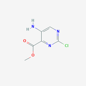 molecular formula C6H6ClN3O2 B2940757 Methyl 5-amino-2-chloropyrimidine-4-carboxylate CAS No. 1780950-16-4