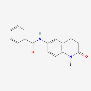 molecular formula C17H16N2O2 B2940931 N-(1-methyl-2-oxo-1,2,3,4-tetrahydroquinolin-6-yl)benzamide CAS No. 921914-09-2