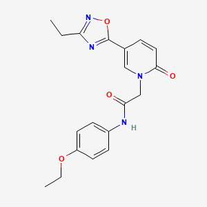 molecular formula C19H20N4O4 B2940939 N-(4-ethoxyphenyl)-2-[5-(3-ethyl-1,2,4-oxadiazol-5-yl)-2-oxo-1,2-dihydropyridin-1-yl]acetamide CAS No. 1251583-79-5