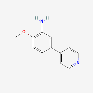 molecular formula C12H12N2O B2940945 2-Methoxy-5-(pyridin-4-yl)aniline CAS No. 104994-92-5