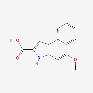 molecular formula C14H11NO3 B2940974 5-methoxy-3H-benzo[e]indole-2-carboxylic acid CAS No. 887360-44-3