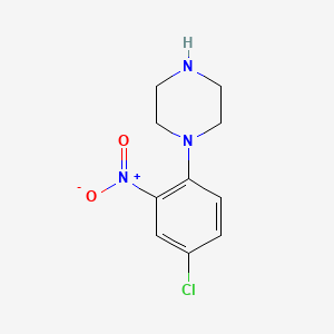 molecular formula C10H12ClN3O2 B2941004 1-(4-Chloro-2-nitrophenyl)piperazine CAS No. 405910-34-1