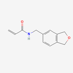 molecular formula C12H13NO2 B2941005 N-(1,3-Dihydro-2-benzofuran-5-ylmethyl)prop-2-enamide CAS No. 2193367-18-7